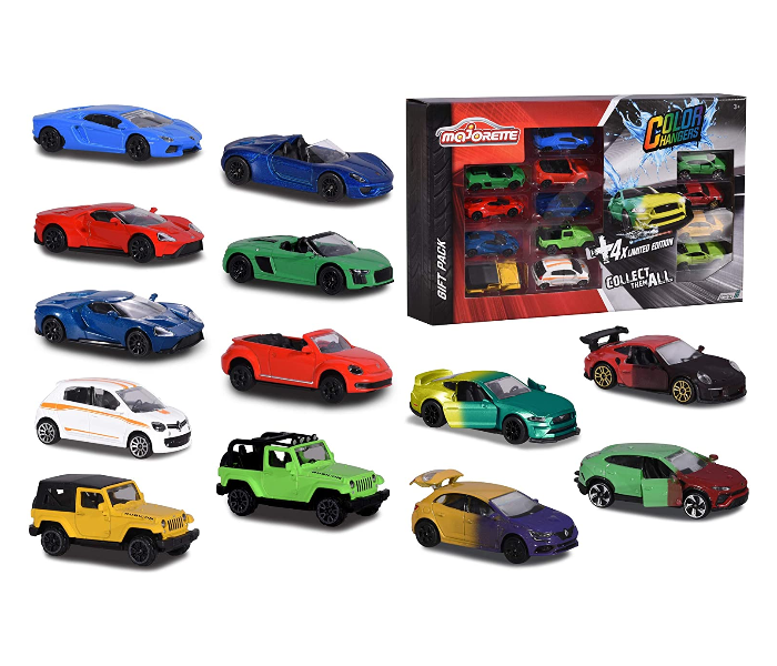 Majorette 212054023 Set of 9 Pieces Classic Edition Miniature Die Cast Vehicles with Set of 4 Pieces Limited Edition Series 6 Miniature Vehicles Set - Zoom Image 1