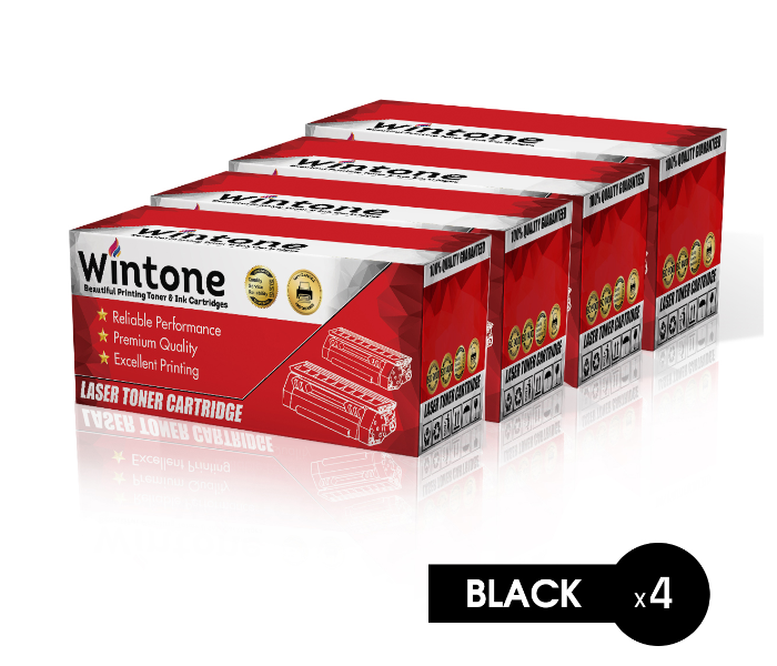 Wintone Set of 4 Pack Drum DR2100 360 Laser Toner Cartridges for Brother DCP - Black - Zoom Image