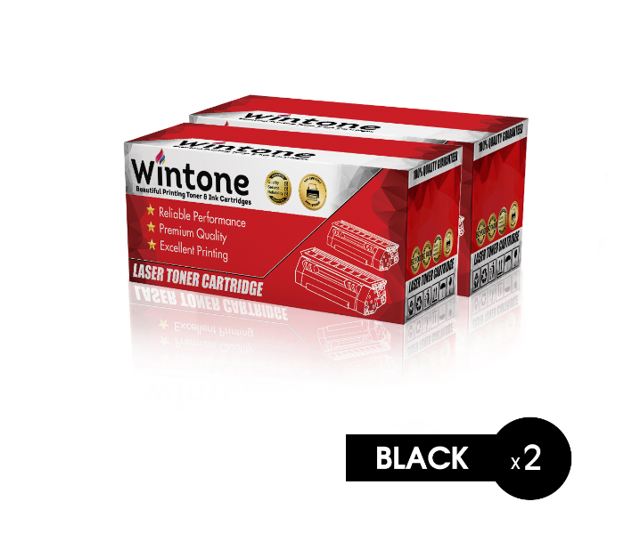 Wintone Set of 2 Pack Laser Toner Cartridge Q6511A 11A for Canon i-SENSYS Lasershot LBP and HP LaserJet - Black - Zoom Image