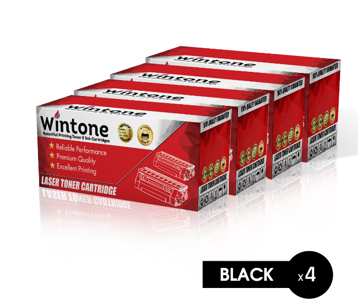 Wintone Set of 4 Pack Laser Toner Cartridge TN2000 TN2005 for Brother and Lenovo Brother and Lenovo DCP Series - Black - Zoom Image