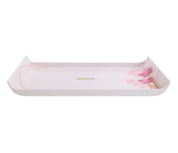 Royalford RF7809 Melamine Boat Tray - White & Pink - Zoom Image 2