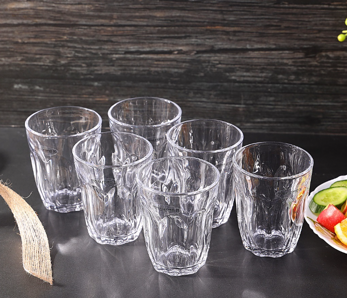 Royalford RF1097-GT6 8 oz Glass Tumbler - 6 Pieces - Zoom Image 3