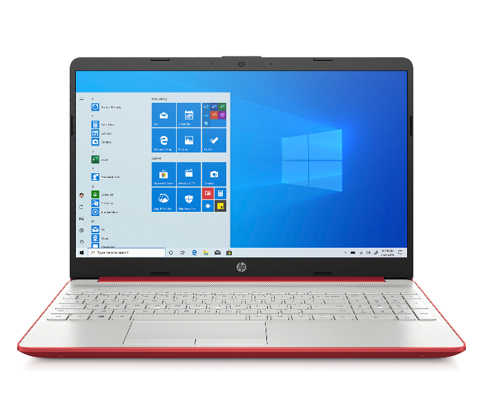 HP 15-DW1081WM 15.6 Inch 4GB RAM 500GB Dual-Core Intel Pentium Processor Windows 10 Laptop- Scarlet Red  - Zoom Image 1