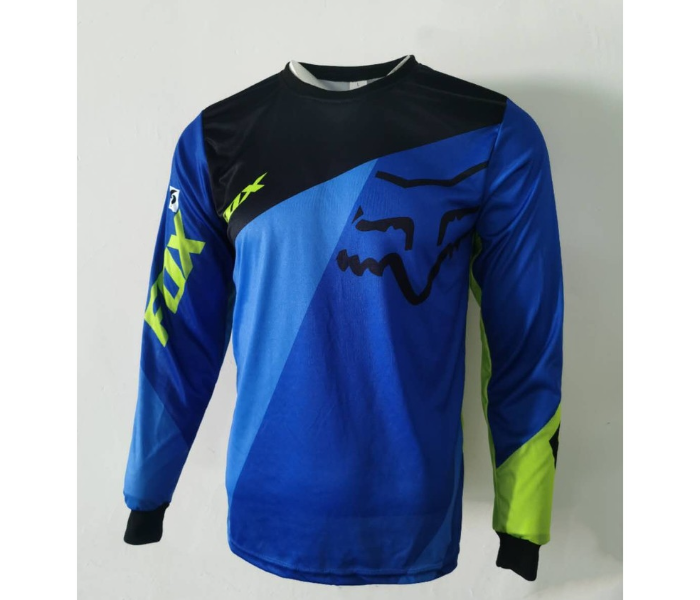 Sublimated FX2 Longsleeves Jersey LARGE for Cycling and Scooters - Green - Zoom Image 1