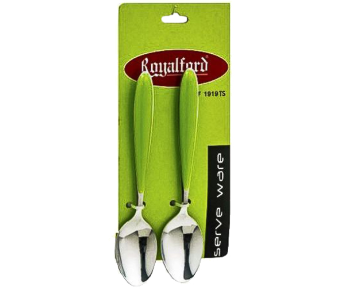 Royalford RF1919-TS Tea Spoon - Green & Silver, 2 Pieces - Zoom Image 4