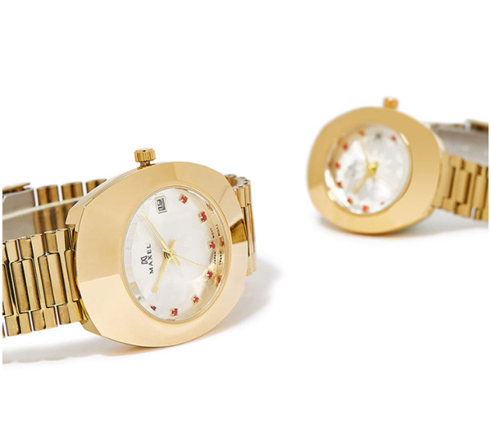 Maxel MX398 Couple Watch - Gold - Zoom Image 2