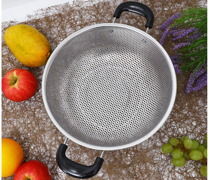 Royalford RF5405 28CM Stainless Steel Basket Strainer - Silver - Zoom Image 2