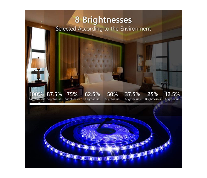 TY104 LED Strip Light  32.8ft 10 Meter SMD 5050 Bluetooth Controller Sync to Music RGB Light - Zoom Image 2