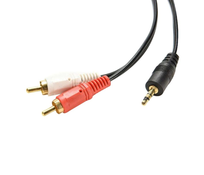 Stereo To Two RCA Male Cable  - Black and Red - Zoom Image 2