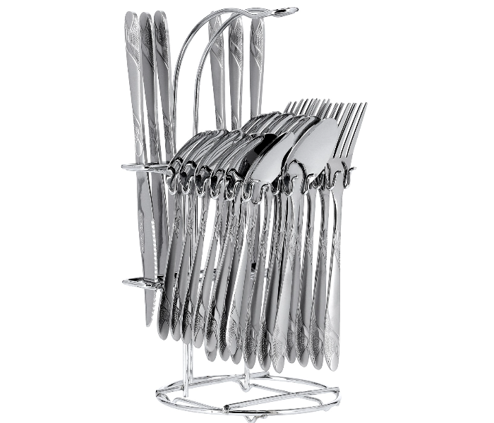 Royalford RF2087-CS24 24 Pieces Cutlery Set - Silver - Zoom Image 3