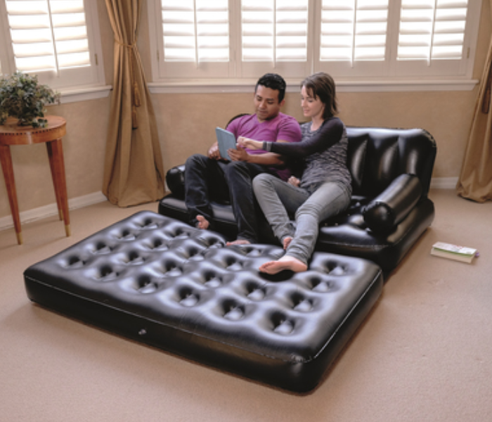 Bestway 75056 inflatable sofa with Electric Pump and Carry Bag - Black - Zoom Image 7