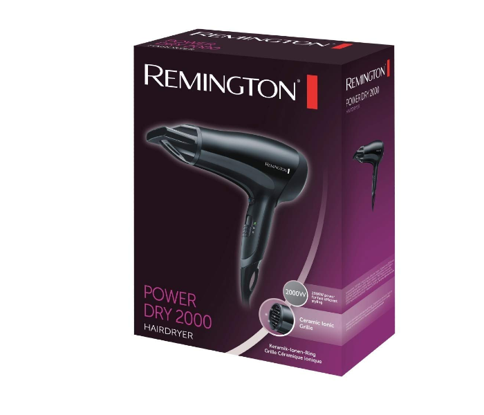 Remington D3010 2000W Hair Dryer - Black - Zoom Image 2