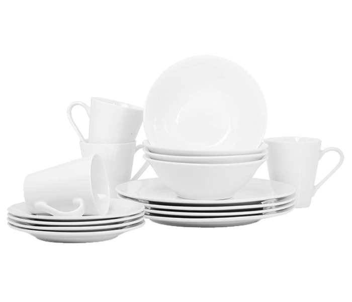 Royalford RFU9051 16 Pieces Porcelain Dinner Set - White - Zoom Image 5