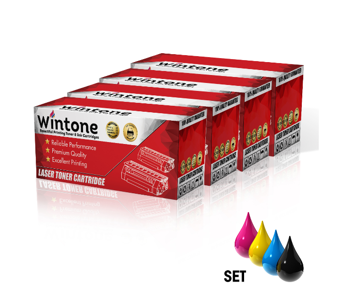 Wintone Set of 4 Pack Compatible Toner Cartridges CLT504S CLP415 for Samsung Premium Line Series - Black,Cyan,Yellow and Magenta - Zoom Image