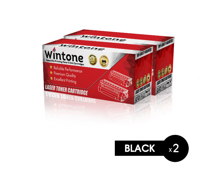 Wintone Set of 2 Pack Q7570A 70A Laser Toner Cartridge for HP LaserJet - Black - Zoom Image