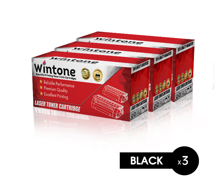 Wintone Set of 3 Pack Laser Toner Cartridge CF287A 87A for HP LaserJet Enterprise Pro - Black - Zoom Image