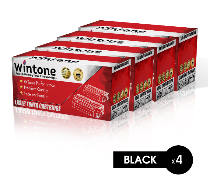 Wintone Set of 4 Pack MLT D105L Laser Toner Cartridge is Compatible for Samsung SCX ML SF 1900 Series - Black - Zoom Image