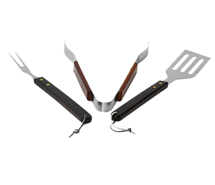 RoyalFord RF9387 3 Pieces Barbecue Set - Silver - Zoom Image 3