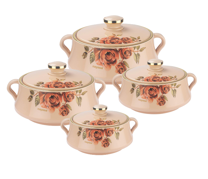 Nayasa Nay102 8 Pieces Lorenzo Casserole Set - Biege - Zoom Image