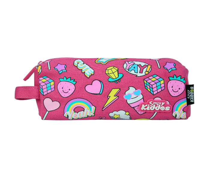 Smily Kiddos Pencil Pouch - Pink - Zoom Image