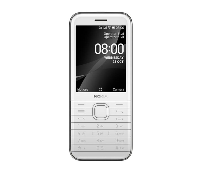 Nokia 8000 4G Basic Mobile - White - Zoom Image 2