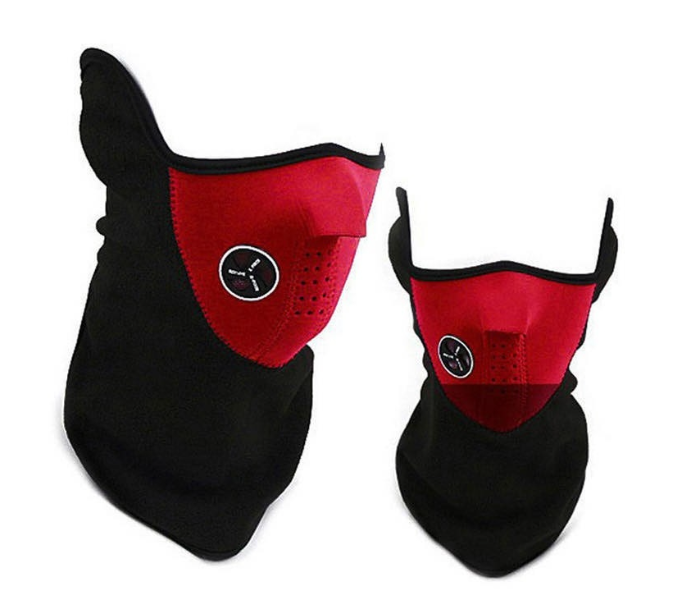 Half Face Mask for Cycling and Scooter Breathable Dust and Sun Protection - Red - Zoom Image 1