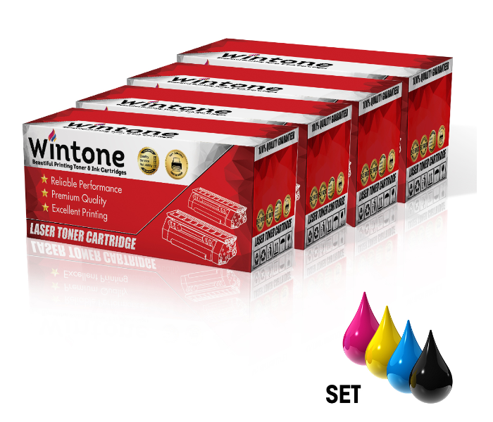 Wintone Compatible Toner Cartridges CE340A CE341A CE342A CE343A 651A for HP Color LaserJet Managed MFP M770 Series - Black,Cyan,Yellow and Magenta - Zoom Image