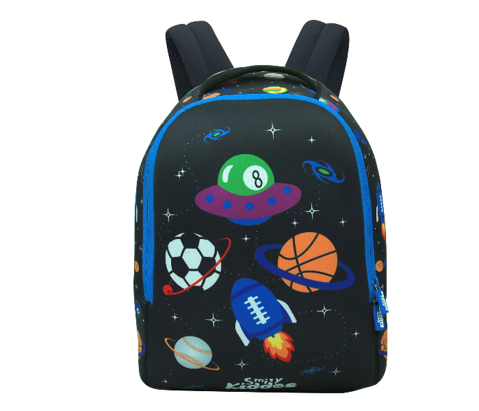 Smily Kiddos Junior Backpack - Black & Blue - Zoom Image