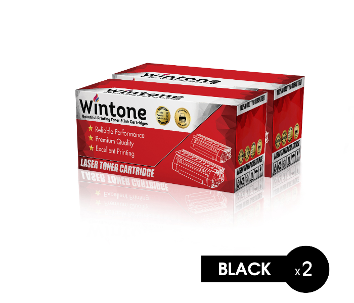 Wintone Set of 2 Pack Laser Toner Cartridge Q2613U 15A 24A for HP LaserJet - Black - Zoom Image