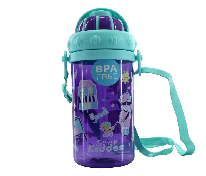 Smily Kiddos Sipper Water Bottle - Light Blue - Zoom Image