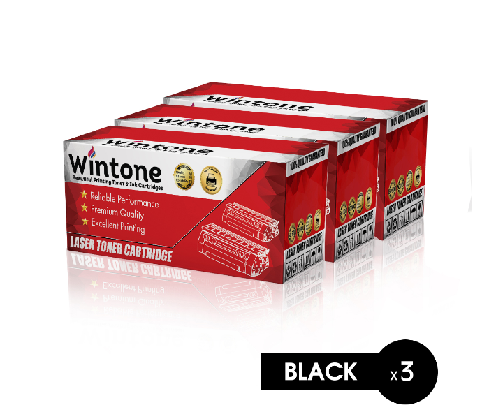 Wintone Set of 3 Pack Laser Toner Cartridge Q2613U 15A 24A for HP LaserJet - Black - Zoom Image