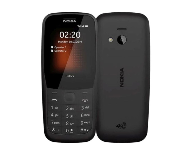 Nokia 220 4G LTE Feature Phone - Black - Zoom Image 1