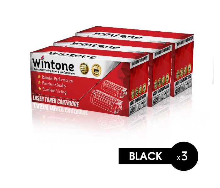 Wintone Set of 3 Pack Q5942A 42A Laser Toner Cartridge for HP LaserJet - Black - Zoom Image