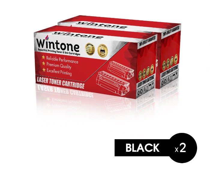 Wintone Set of 2 Pack CF281A 81A Laser Toner Cartridge for HP LaserJet Enterprise - Black - Zoom Image