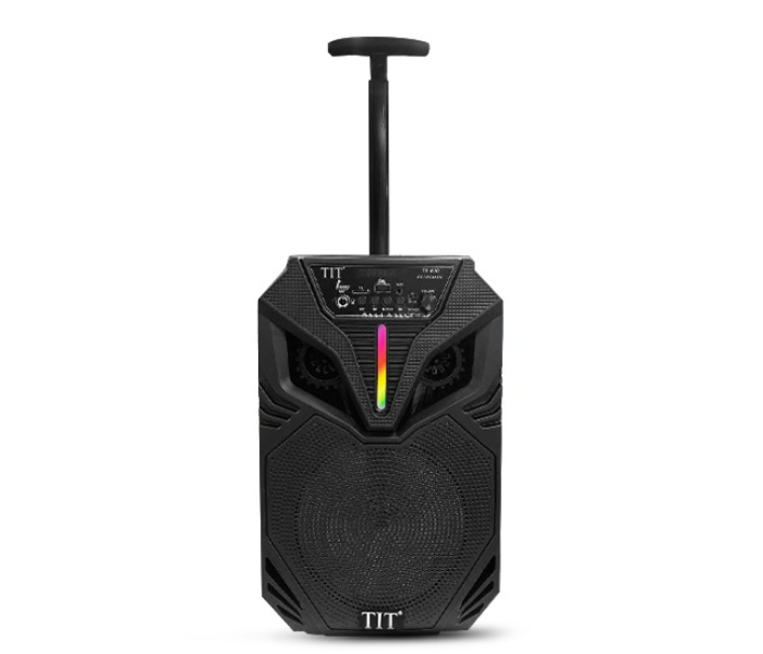 TIT TS-610 Rechargeable BT Trolley Speaker With Mic - Black - Zoom Image 1