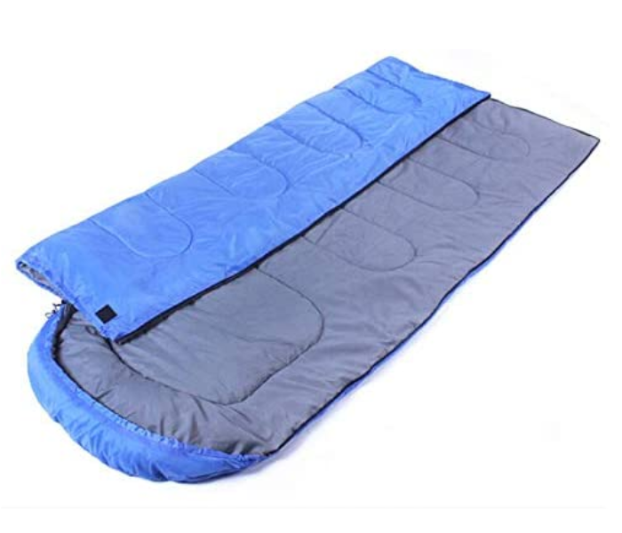 Envelope Hooded Outdoor Camping Sleeping Bag - Blue - Zoom Image 1