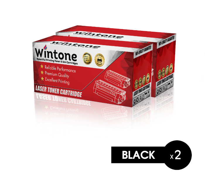 Wintone Set of 2 Pack CF325X 25X Laser Toner Cartridge for HP LaserJet Enterprise flow MFP - Black - Zoom Image