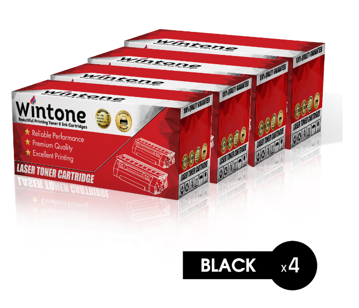 Wintone Set of 4 Pack SCX1610 ML4521 Laser Toner Cartridge is Compatible for Samsung SCX 4321 4521 F FR - Black - Zoom Image