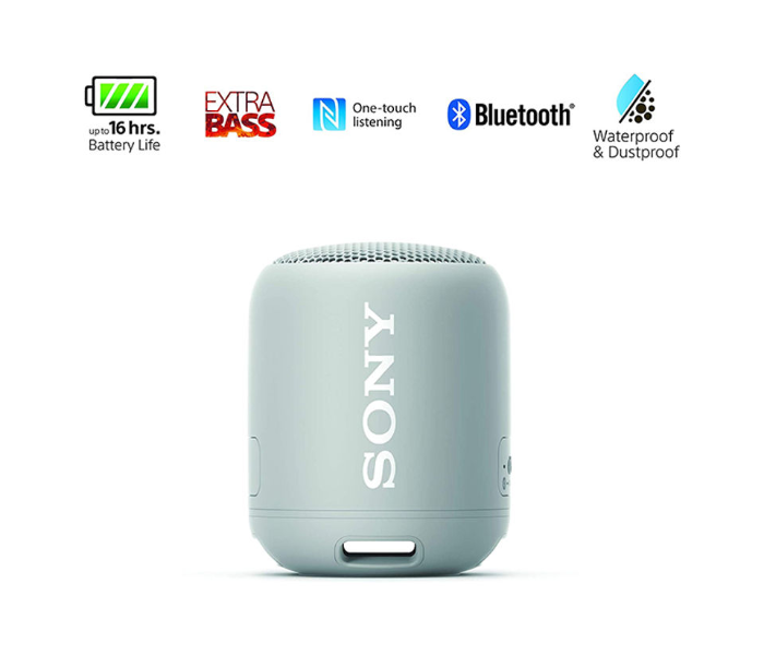 Sony SRS-XB12 Extra Bass Portable Bluetooth Speaker - Grey - Zoom Image 5