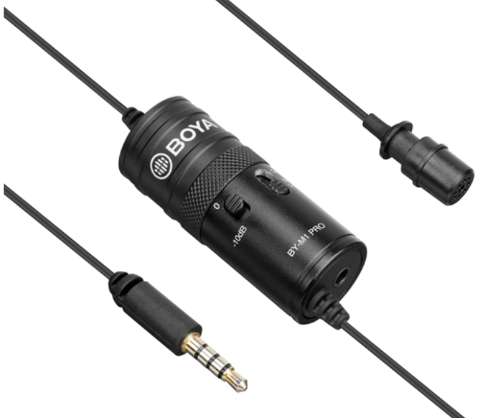 Boya BY-M1 Pro Audio Professional Lavalier Microphone - Black - Zoom Image 3