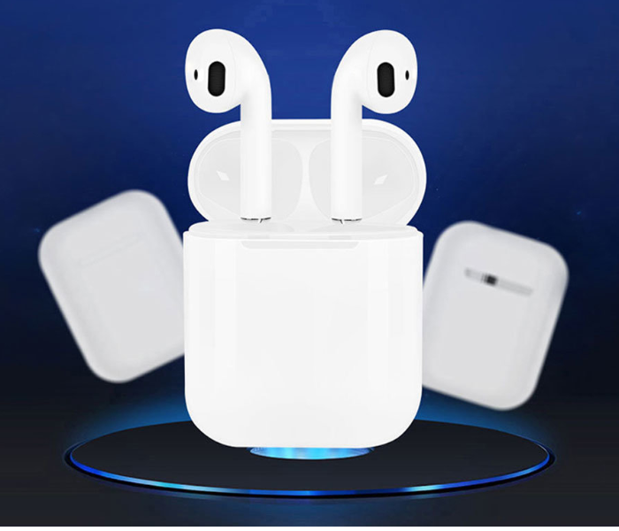 ION AirPods i12 TWS Bluetooth 5.0 True Wireless Touch EarPods - White - Zoom Image 3