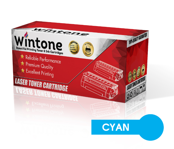 Wintone Compatible Toner Cartridge for HP 1 CE321A 128A for Use in CM1400 Series CM1415fn HP CM1415fnw CP1500 Series - Cyan - Zoom Image