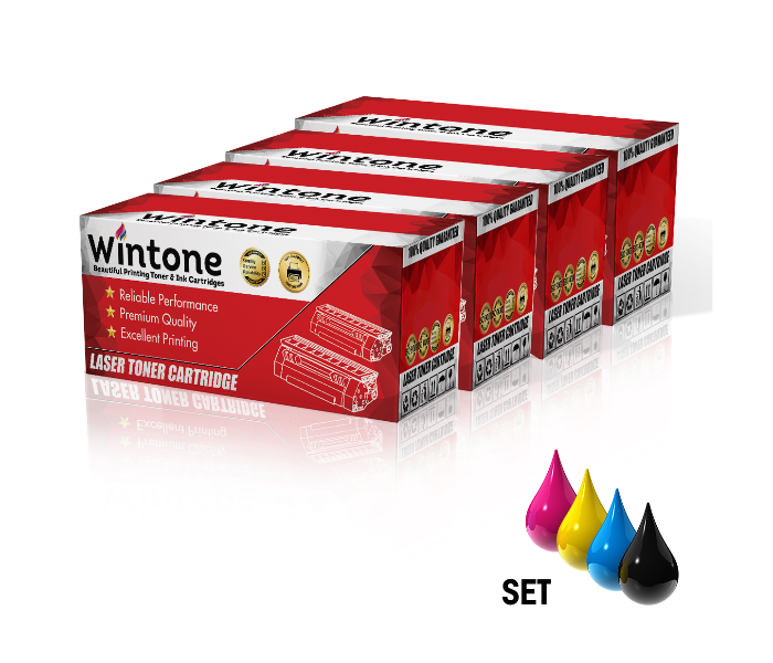 Wintone Set of 4 Pack Compatible Toner Cartridges for HP Q2670A Q2681A Q2682A Q2683A 308A 311A for HP Color LaserJet 3700 Series - Black,Cyan,Yellow and Magenta - Zoom Image