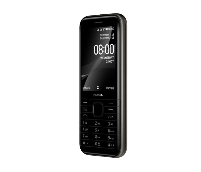 Nokia 8000 4G Basic Mobile - Black - Zoom Image 4