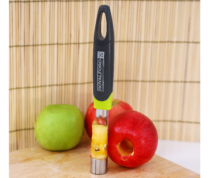 Royalford RF8927 Stainless Steel Apple Corer with ABS handle - Black & Silver - Zoom Image 3