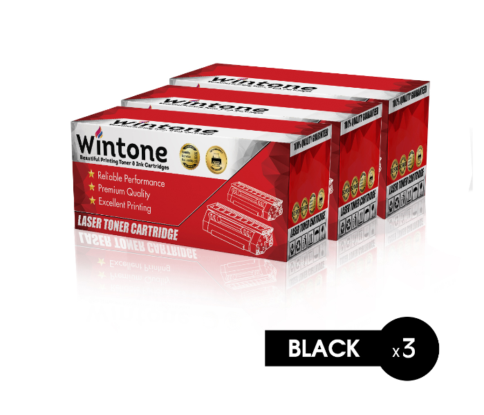 Wintone Set of 3 Pack Laser Toner Cartridge TN2220 450 for Brother Fax DCP - Black - Zoom Image