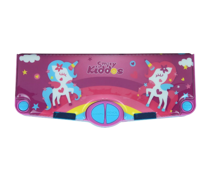 Smily Kiddos Pop Pencil Box - Pink and Blue - Zoom Image