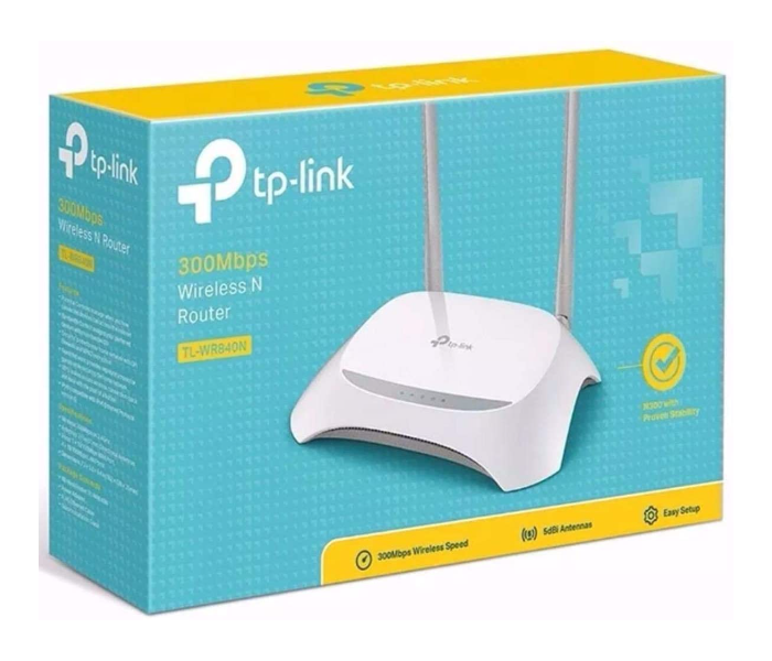 TP-Link TL-WR840N Wireless Router - White - Zoom Image