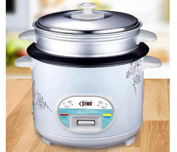 Electric CYRC-7174 Rice Cooker 1.8L with Steamer- White - Zoom Image 1