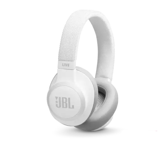 JBL Live 650 BT Active Noise Cancellation Over-Ear Wireless Headset - White - Zoom Image 1